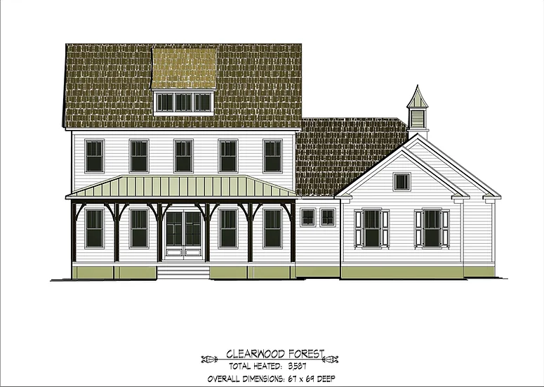 Clearwood Forest Farmhouse Plan