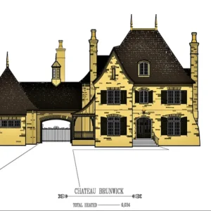 Chateau Brunwick house blueprint