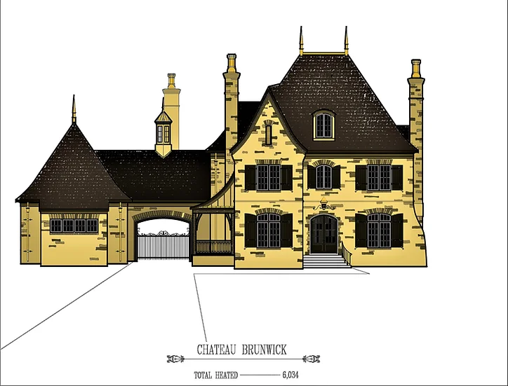 Chateau Brunwick house blueprint