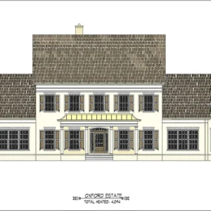 Oxford Estate Colonial Home Plan