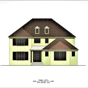 Park Vista French Style House Plan
