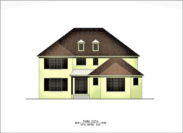 Park Vista French Style House Plan