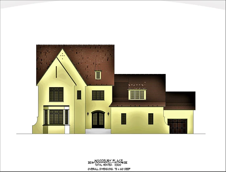 Woodbury Place Tudor House Plan