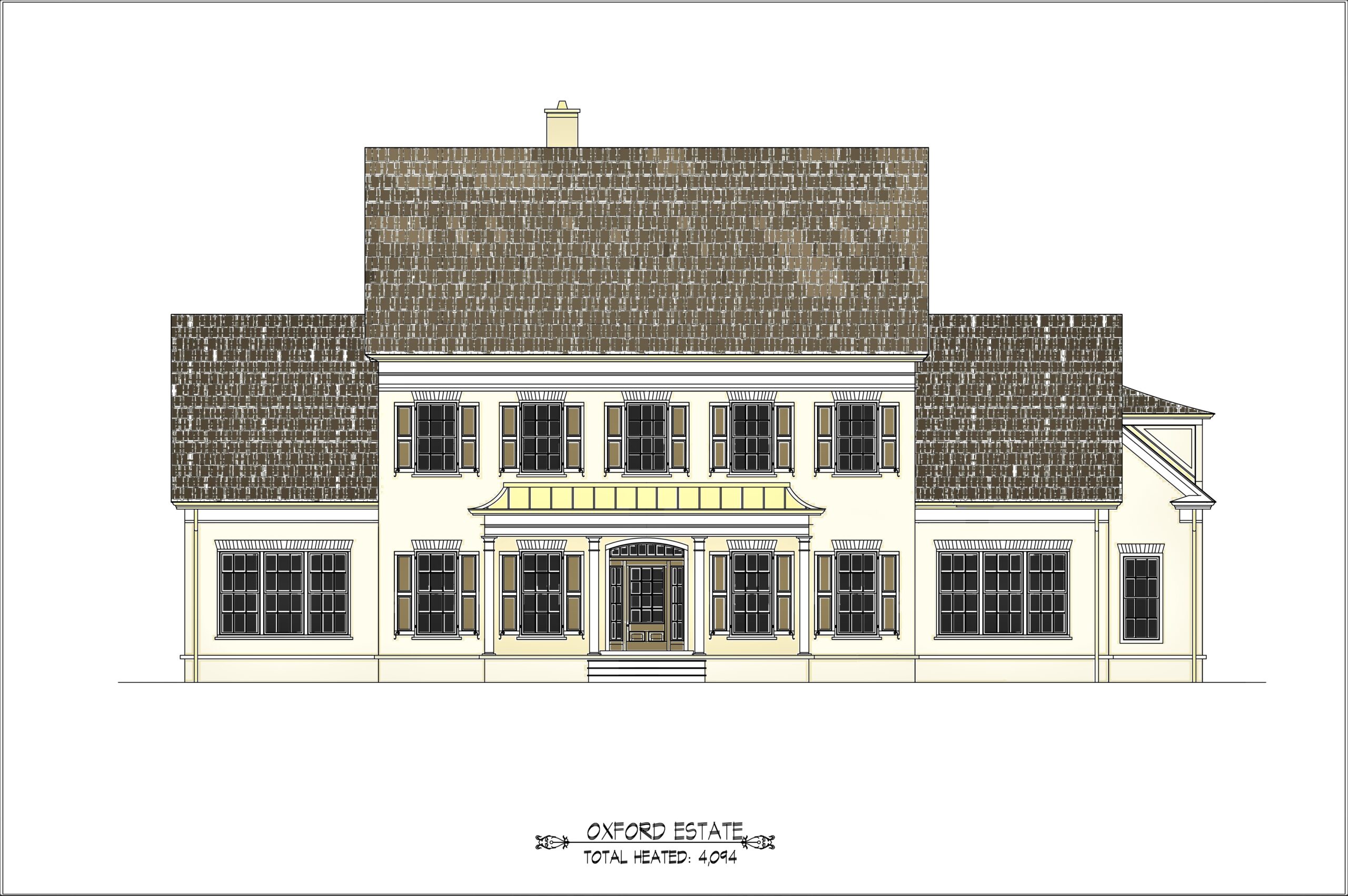 Oxford Estate Colonial Style House Plan